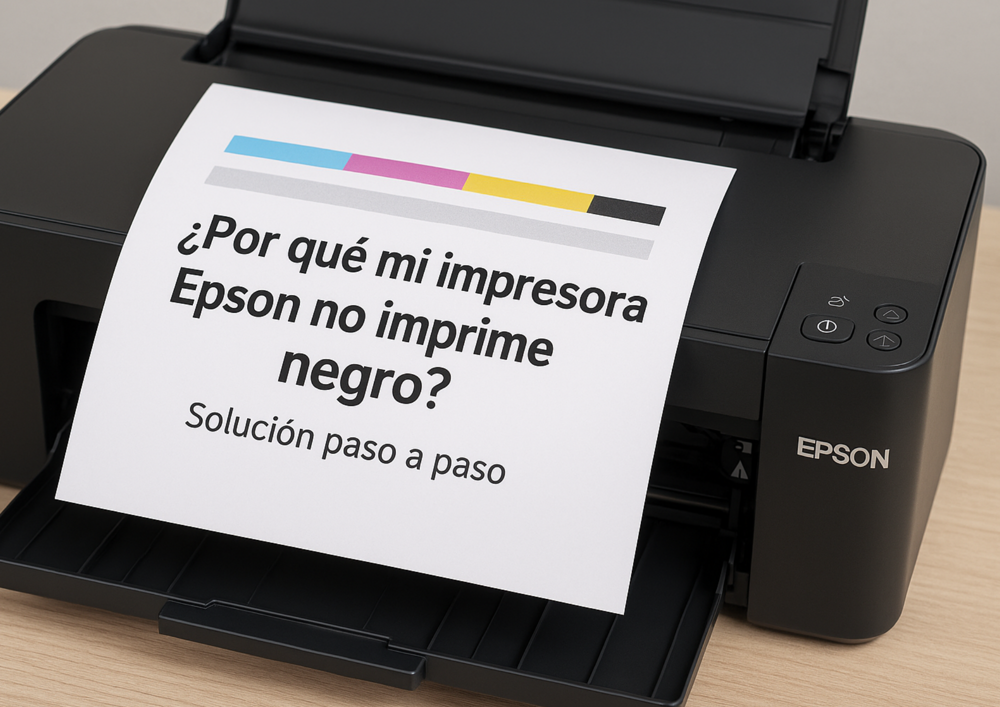 ¿Por qué mi impresora Epson no imprime negro? – Solución rápida a domicilio en Bogotá con Compuarreglamos