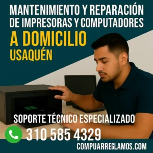 Mantenimiento de impresoras y computadores a domicilio en Usaquén - Compuarreglamos